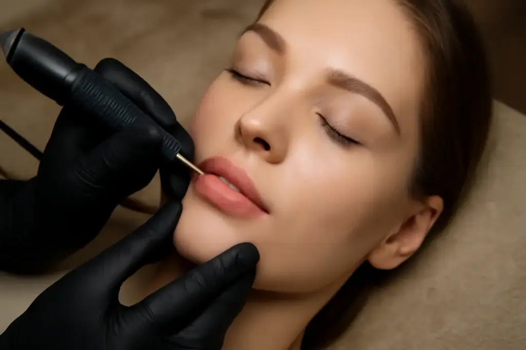 Sfumature labbra con trucco permanente: il metodo che evita il rischio bordo marcato