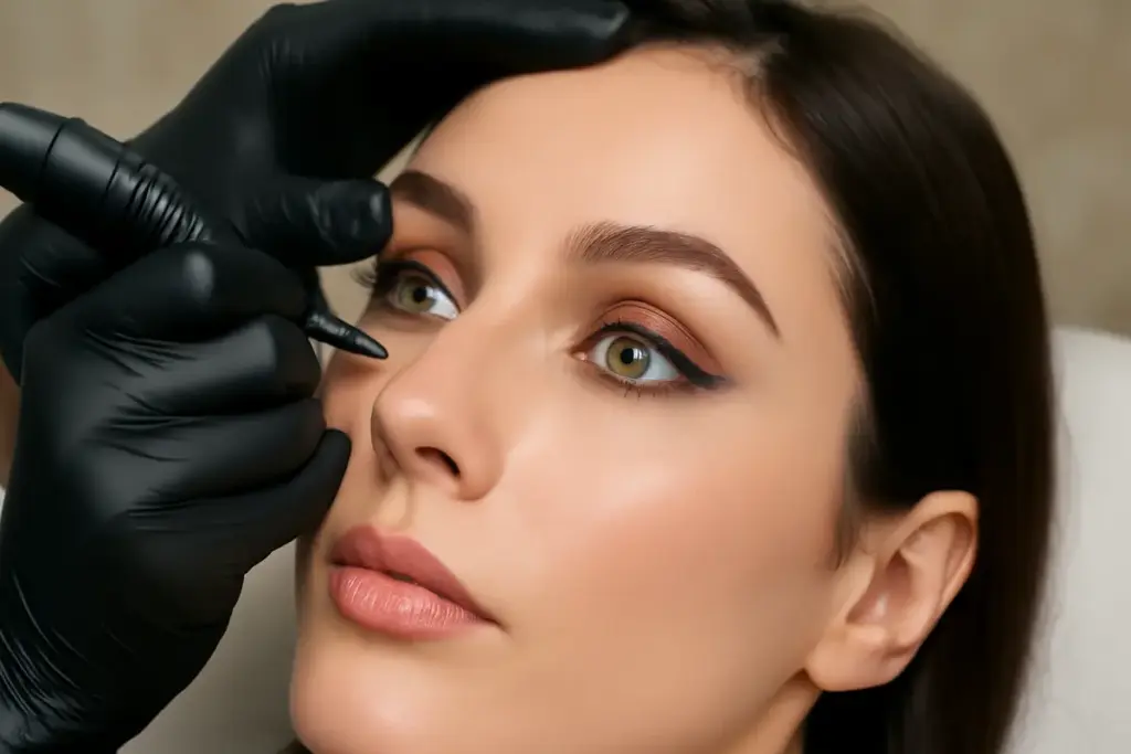 Tecnica eyeliner sfumato nel trucco permanente: un trucco per occhi più grandi senza bisogno di matita