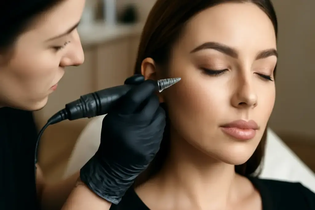 Applicare il trucco permanente nei punti luce: dettagli che valorizzano zigomi e arcata in modo professionale